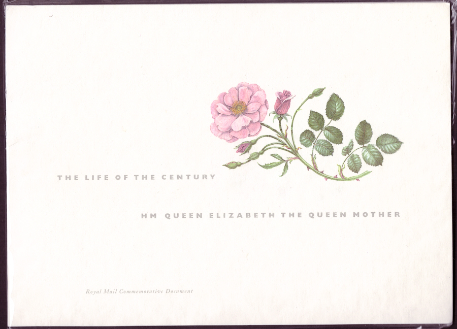 (image for) 2000 Life of the Century Queen Mother Commemorative Document Sealed Pack